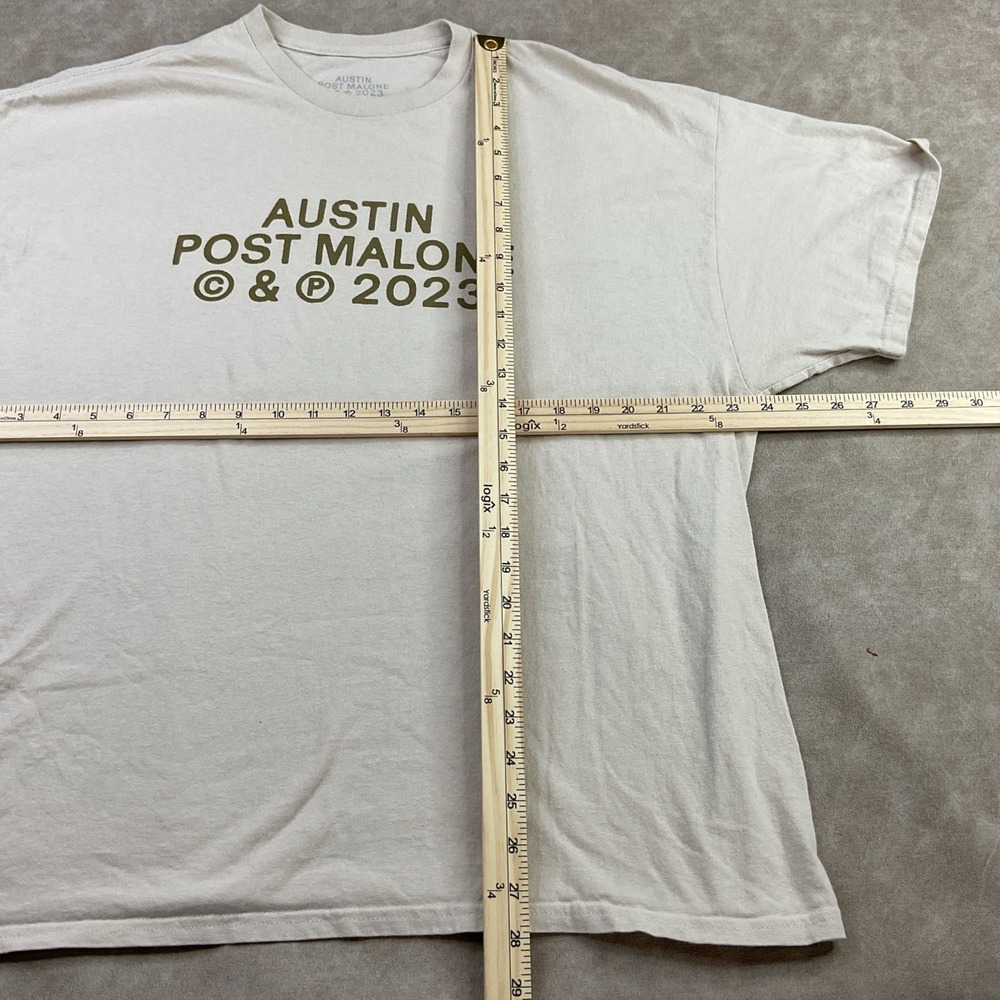 Post Malone T-Shirt Sz 2XL Austin 2023 Tour If Y'all Weren't Here I'd Be Crying - Picture 5 of 10